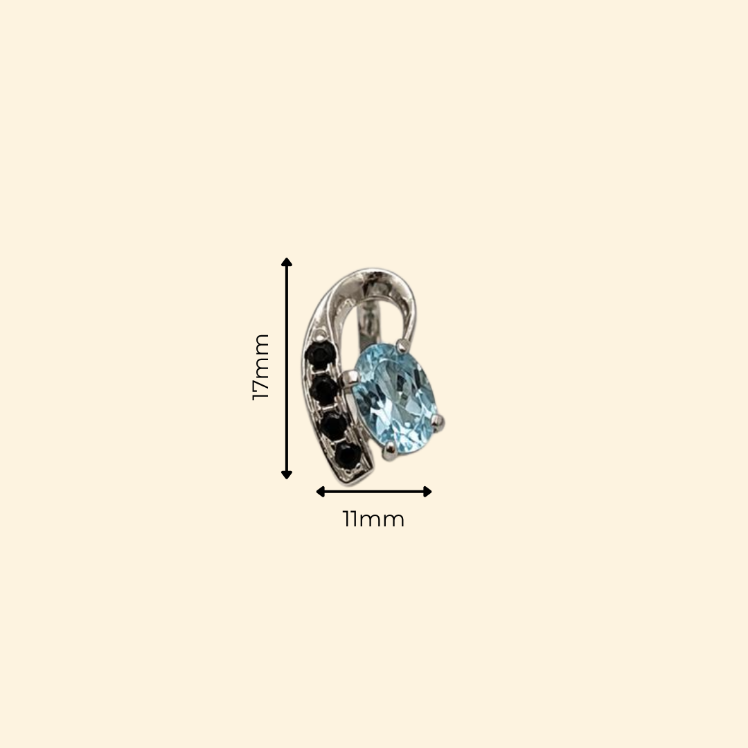 Vesper Sky Blue Topaz & Spinel Drop Earrings