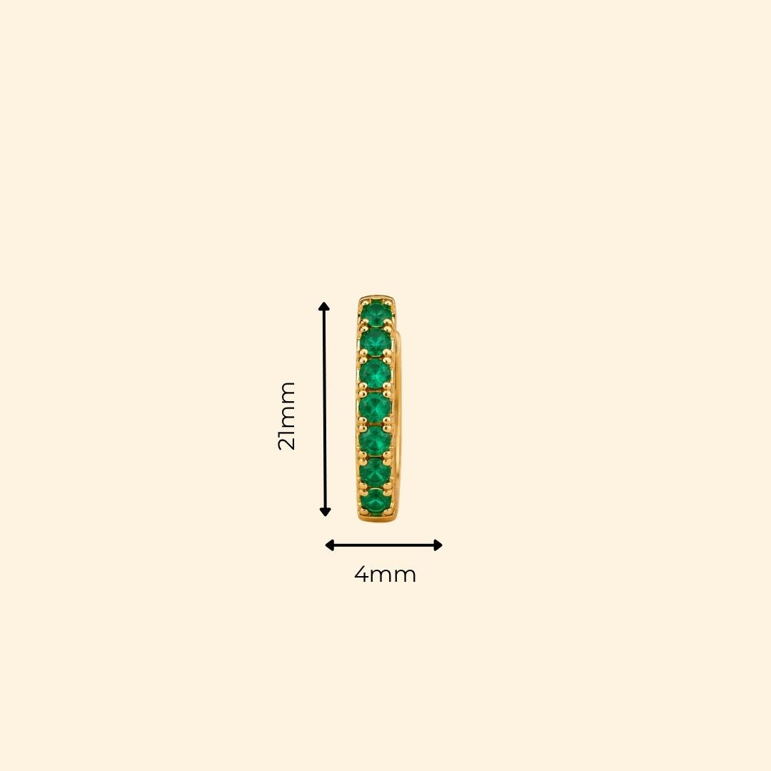 Emerald Hoops