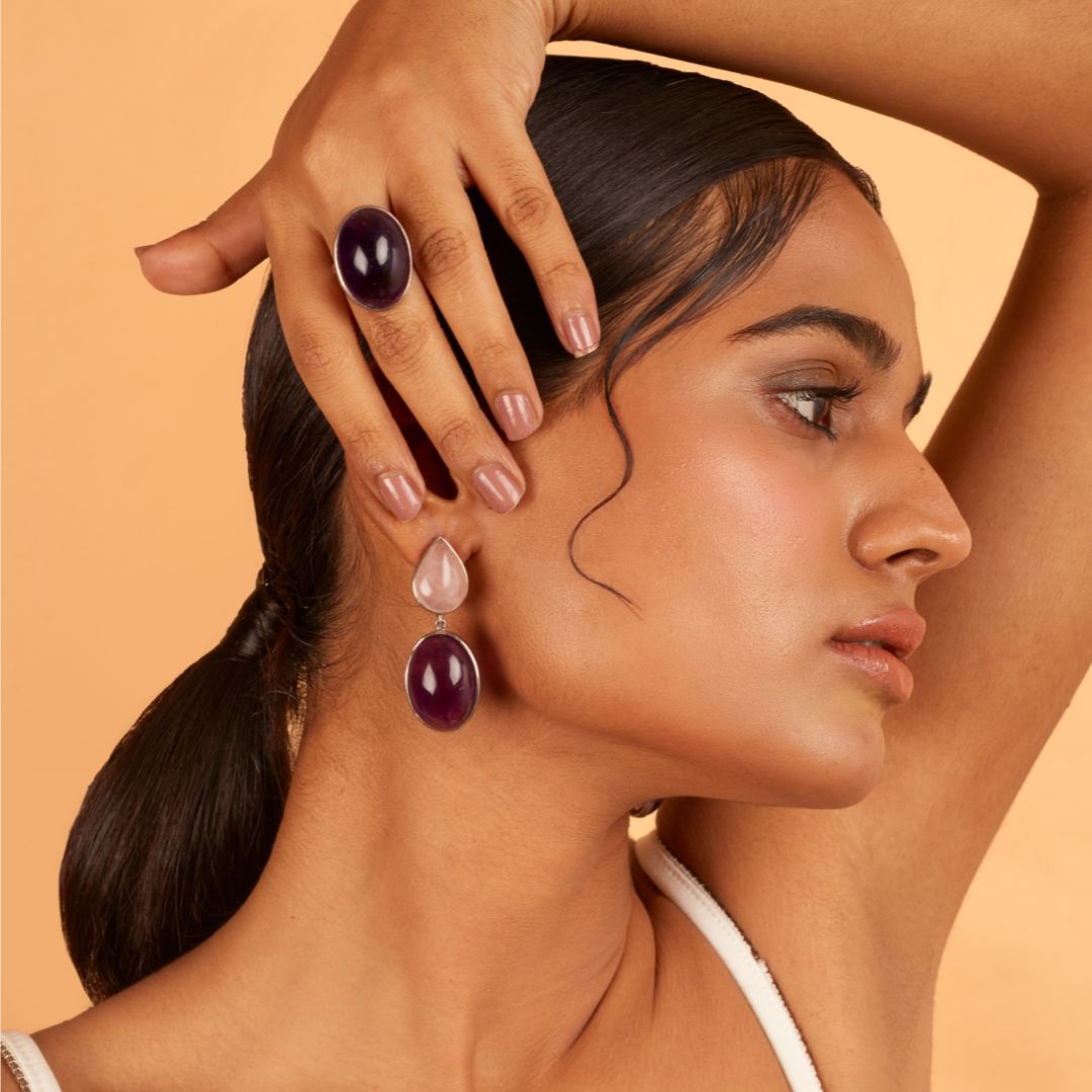 Classic Cabochon Amethyst Ring