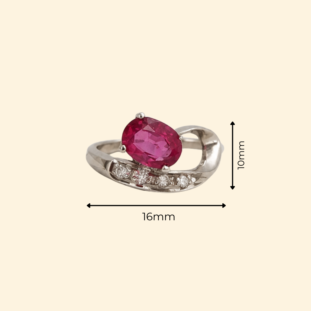 Vesper Ruby Drop Ring