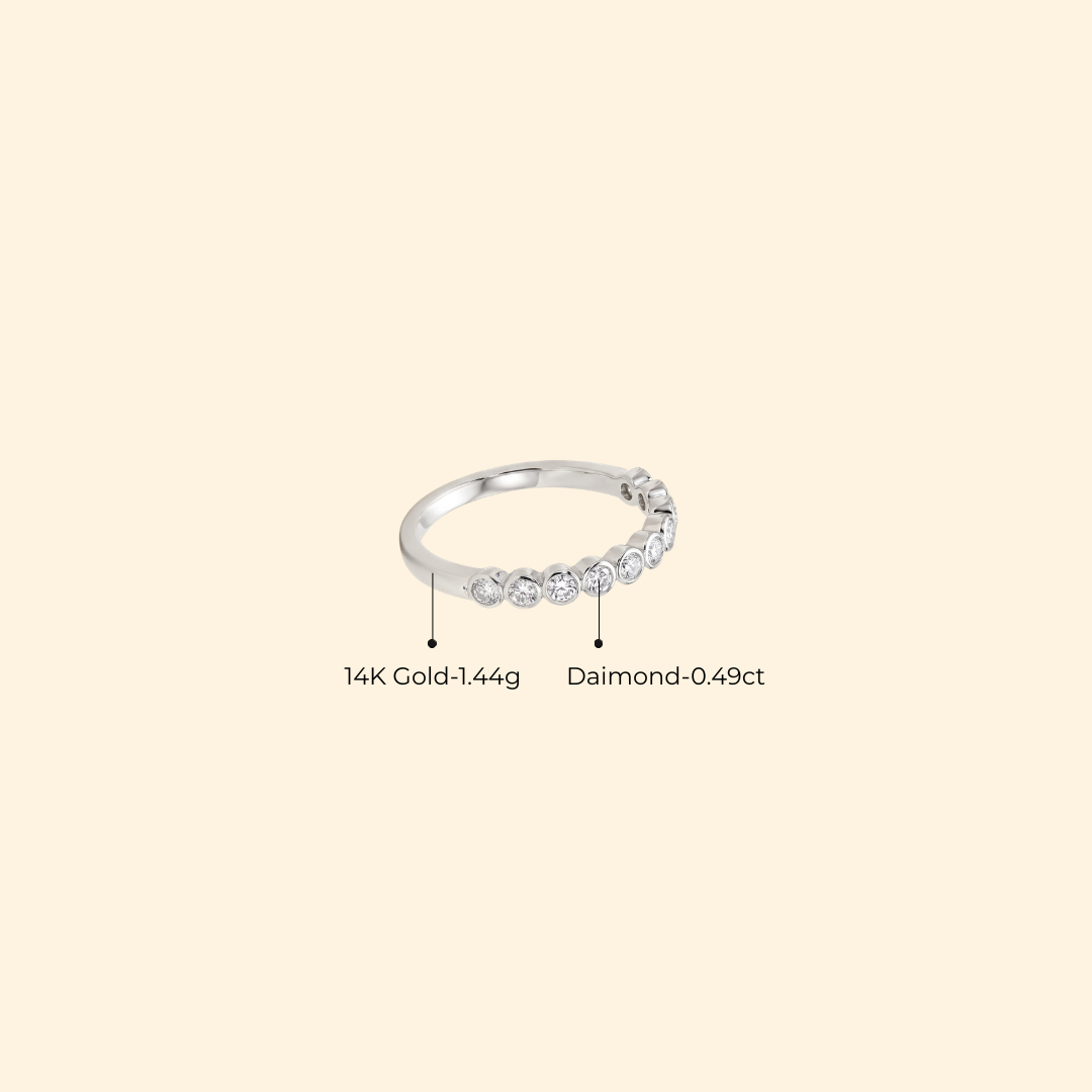 Diamond Half Eternity Ring