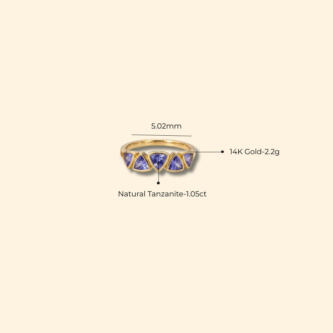 Prism Tanzanite Ring
