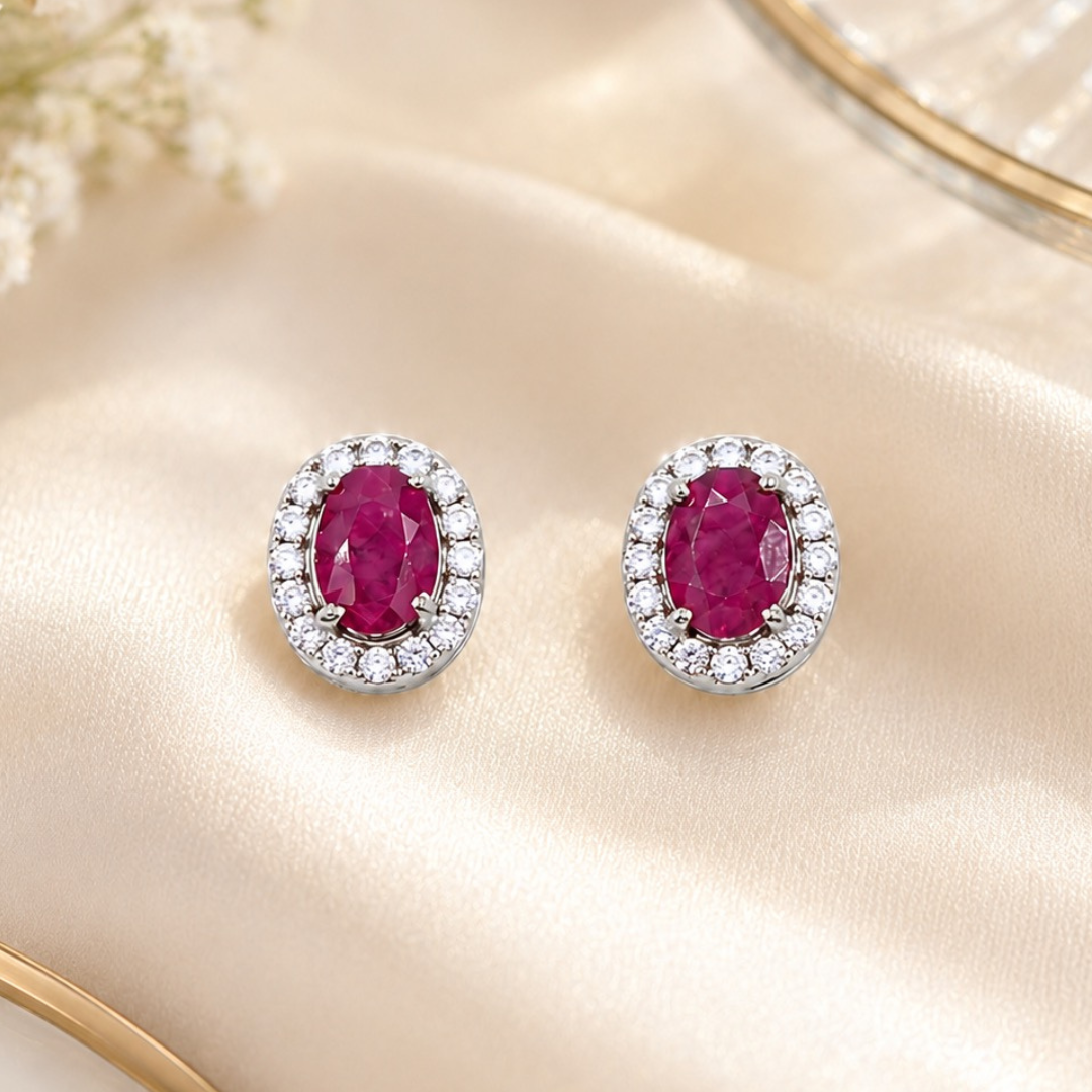 Indian Ruby Earrings