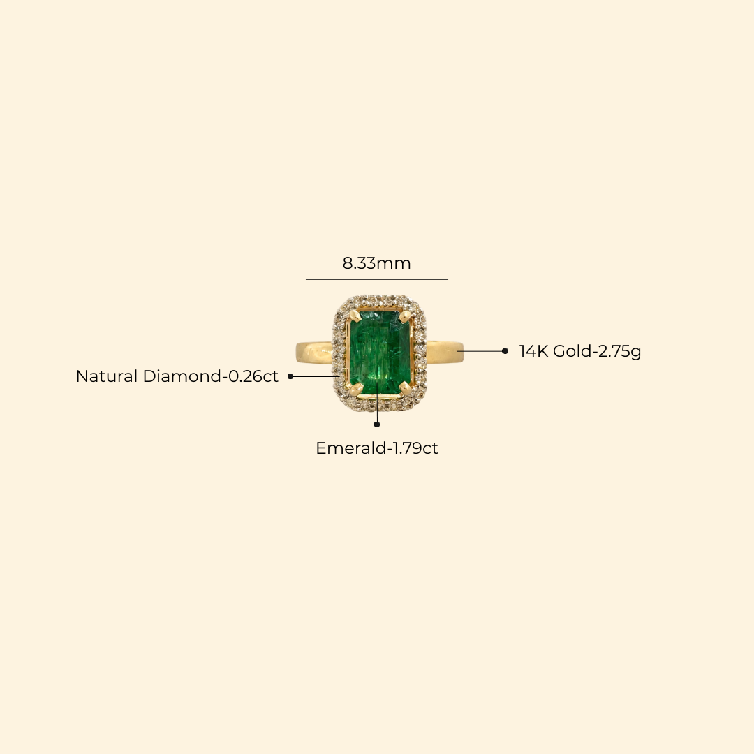 Classic Octagon Emerald Ring