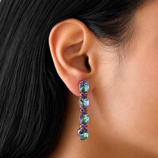 Mystara Earrings in Mystic Quartz