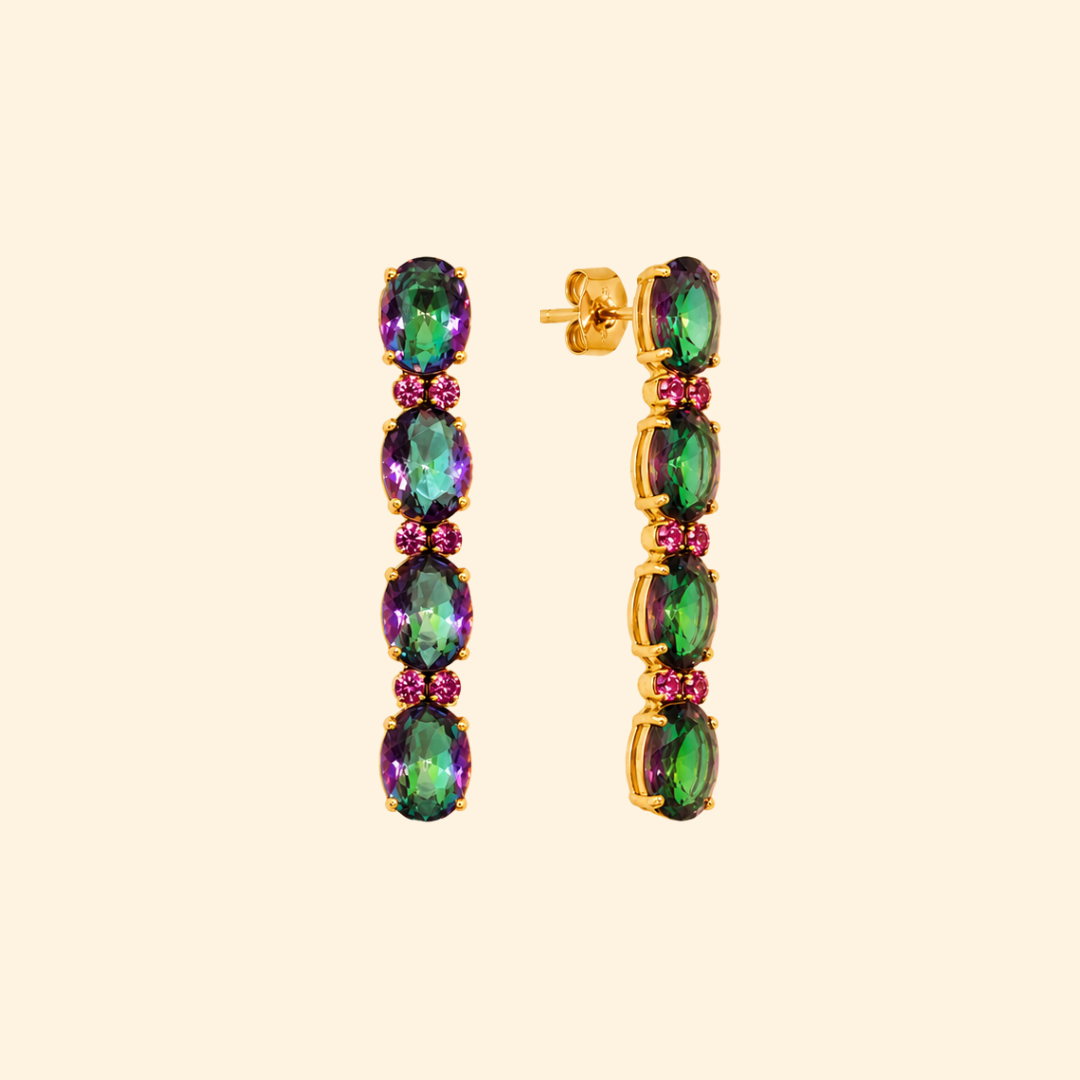 Mystara Earrings in Mystic Quartz