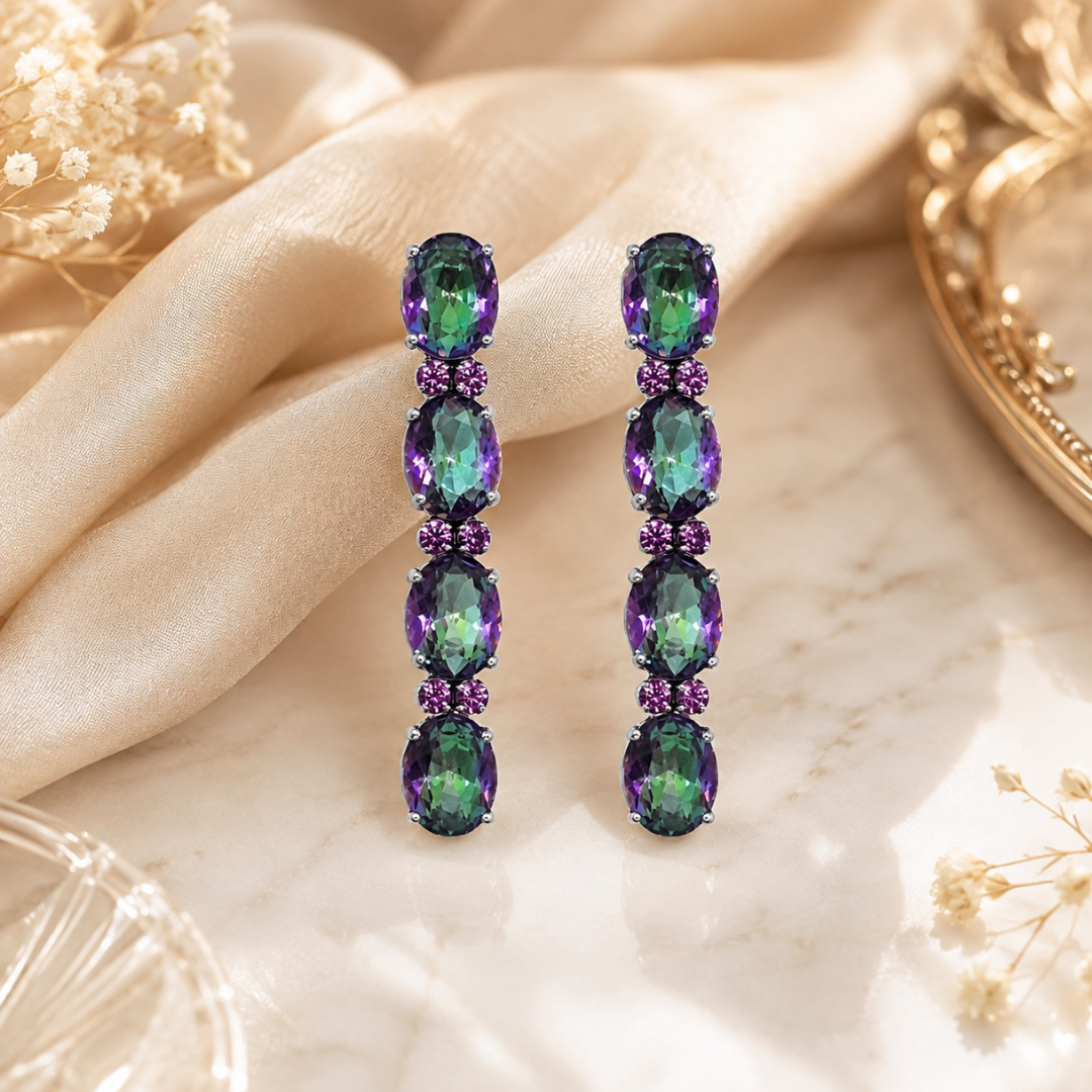 Mystara Earrings in Mystic Quartz