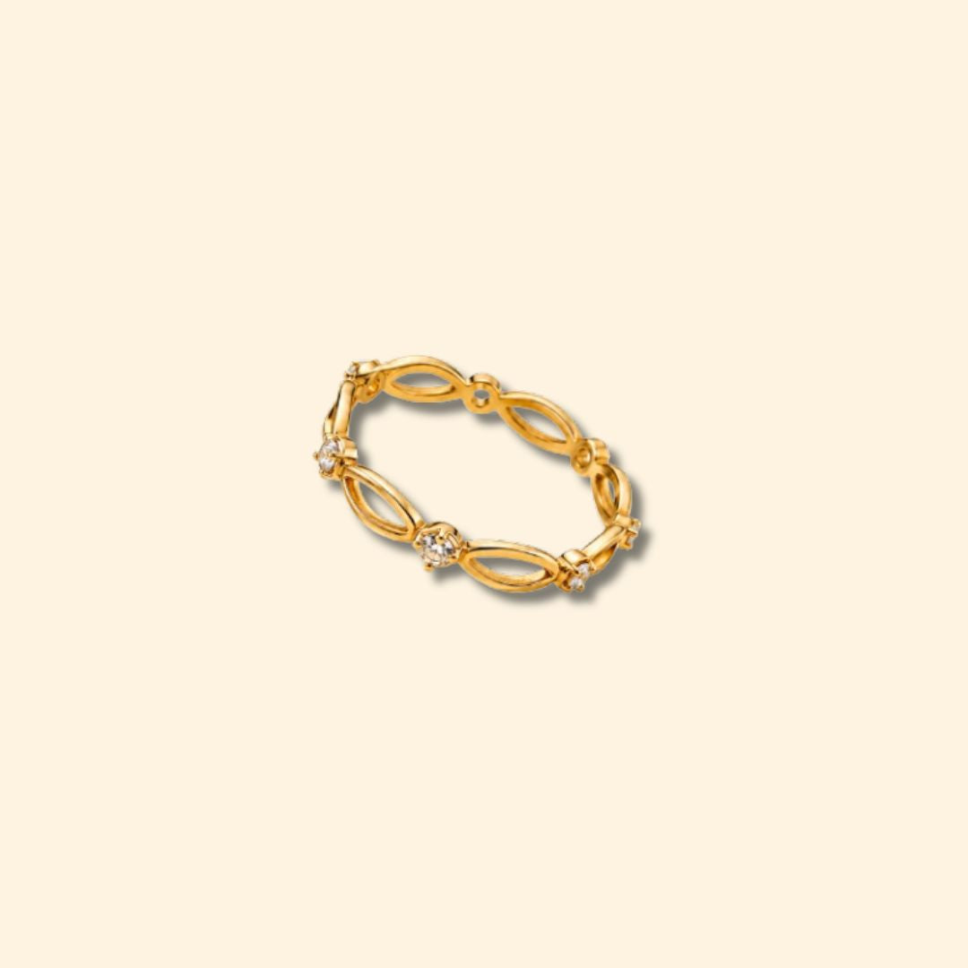 Infinity Twist Diamond Band