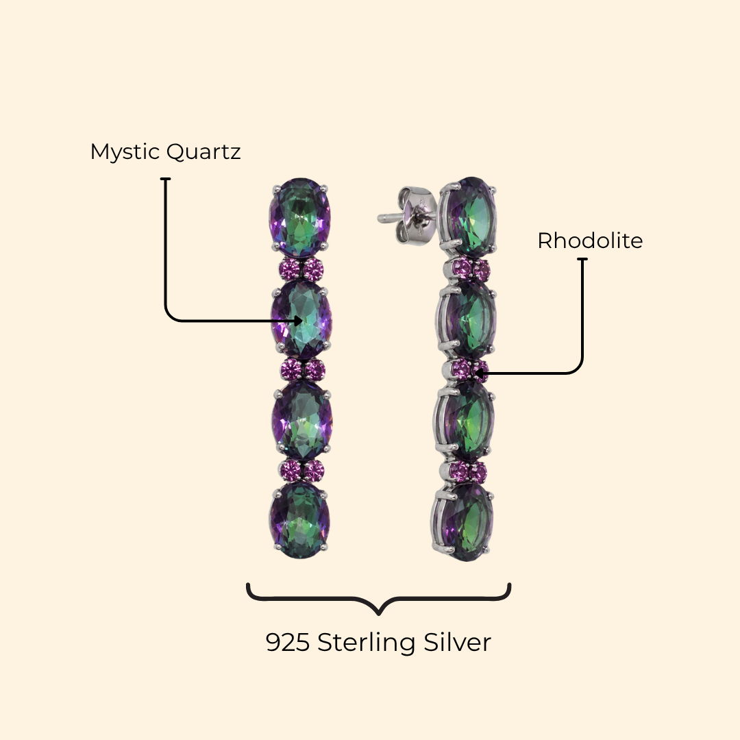 Mystara Earrings in Mystic Quartz