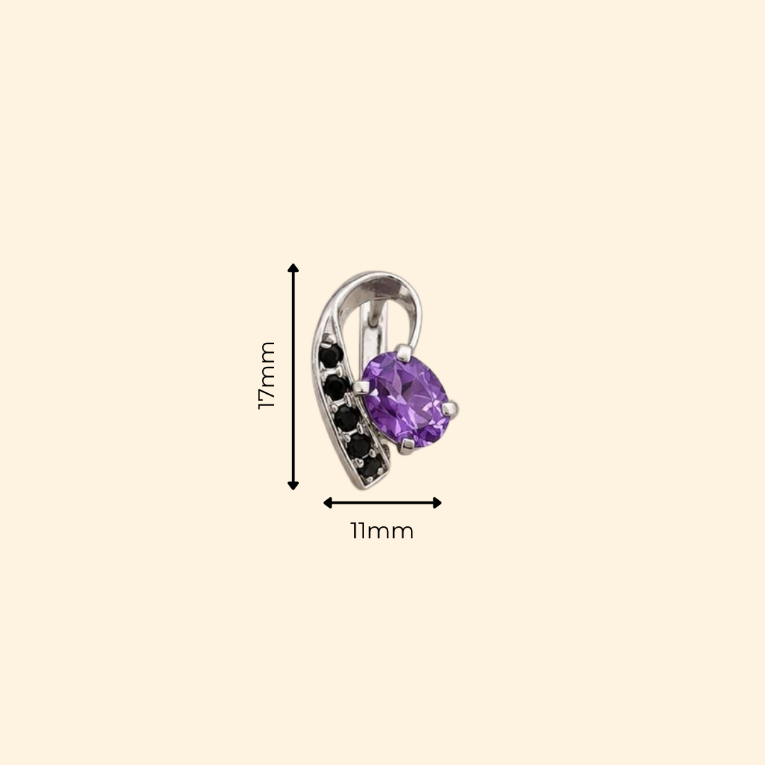 Vesper Amethyst & Spinel Drop Earrings
