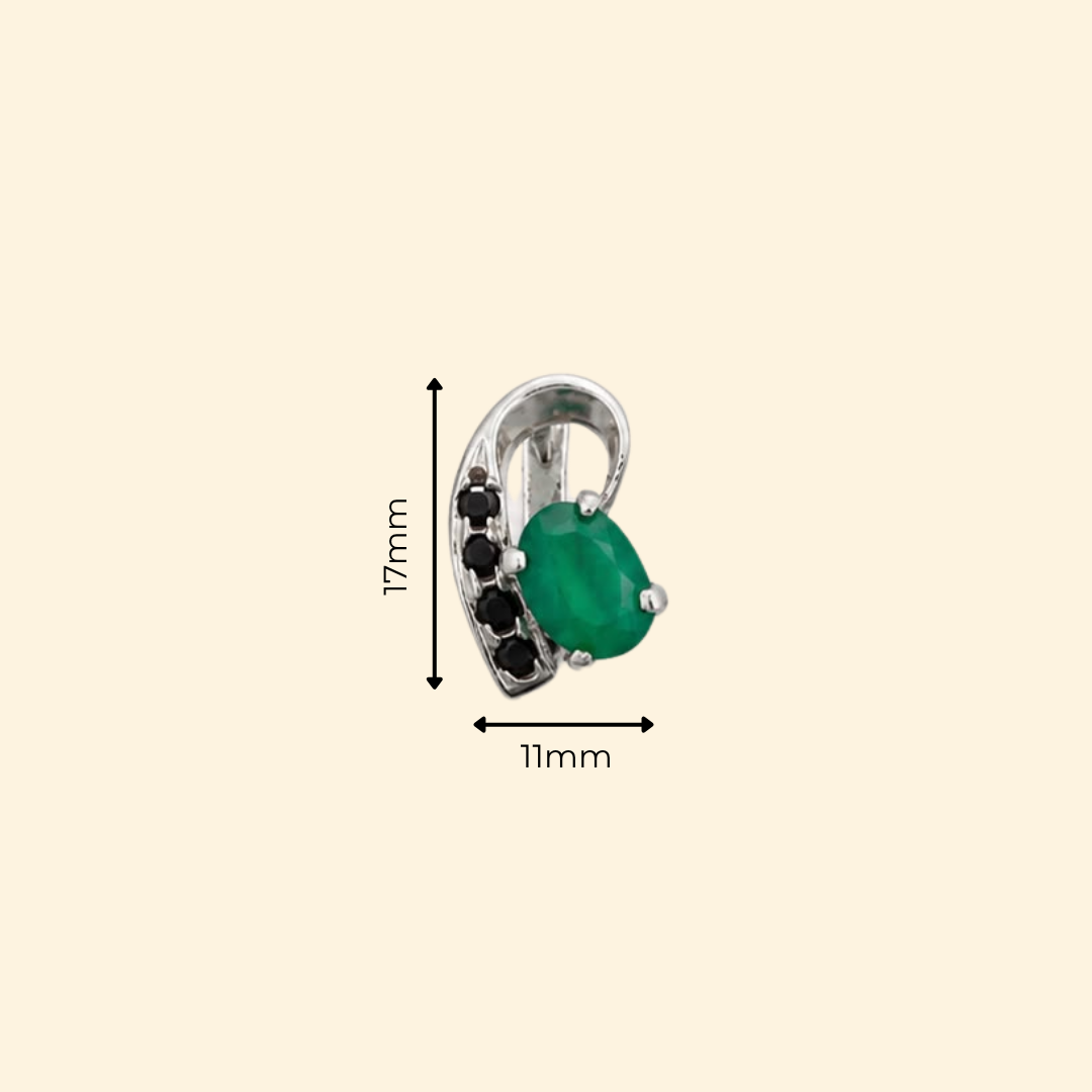 Vesper Green Onyx & Spinel Drop Earrings