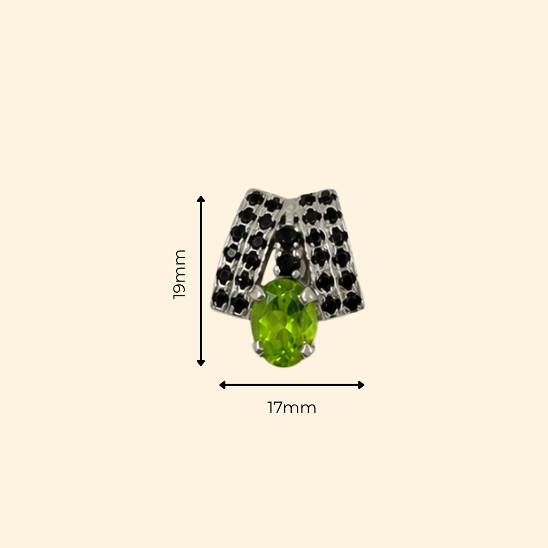 Elegance Cascade in Peridot Earrings