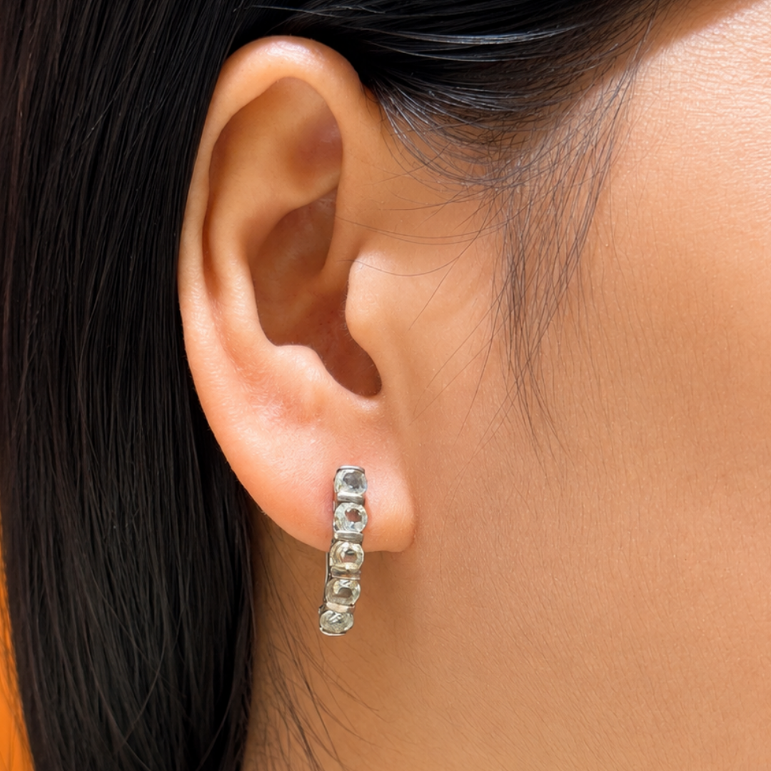 Eternity Aquamarine Earrings