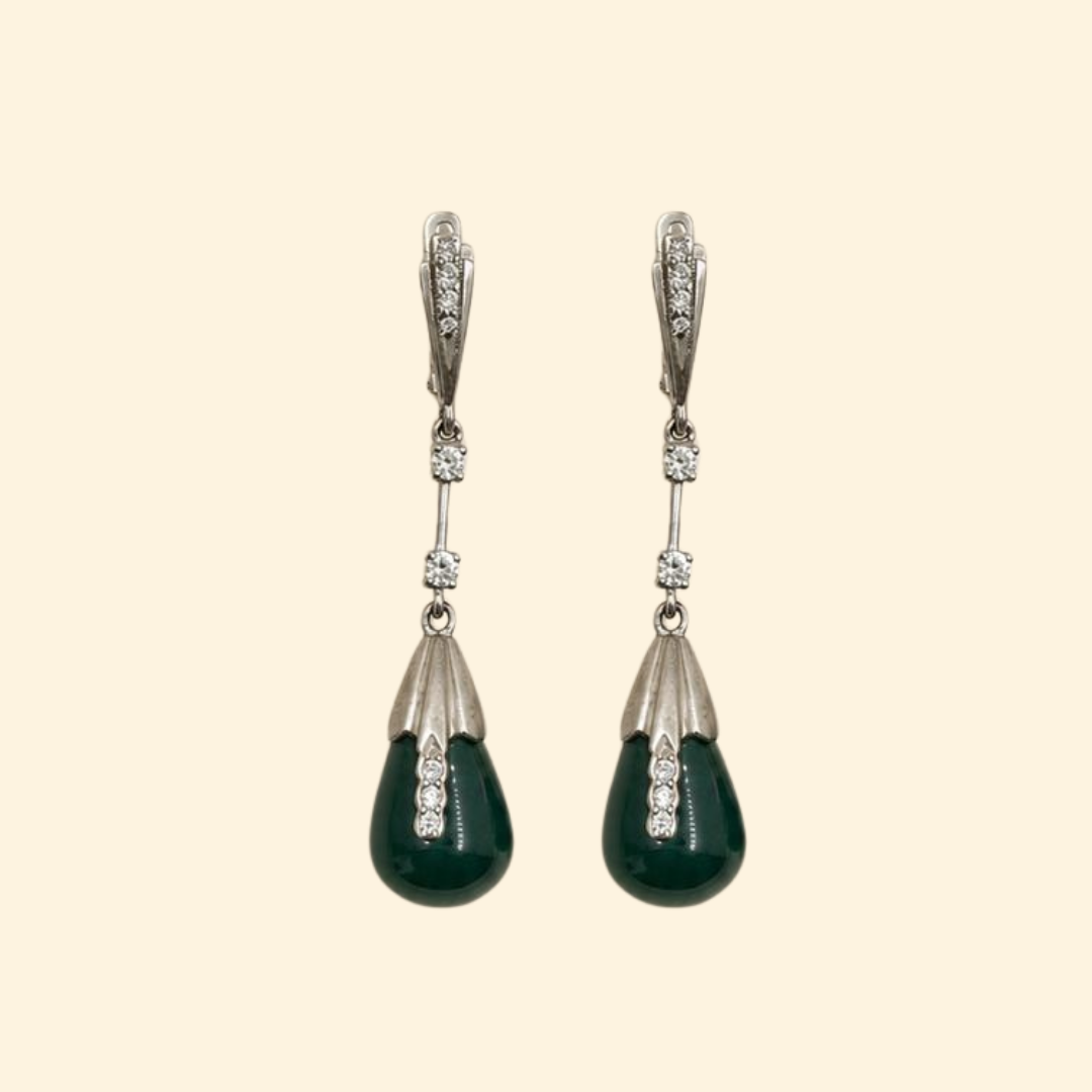 Jade Drop Earrings