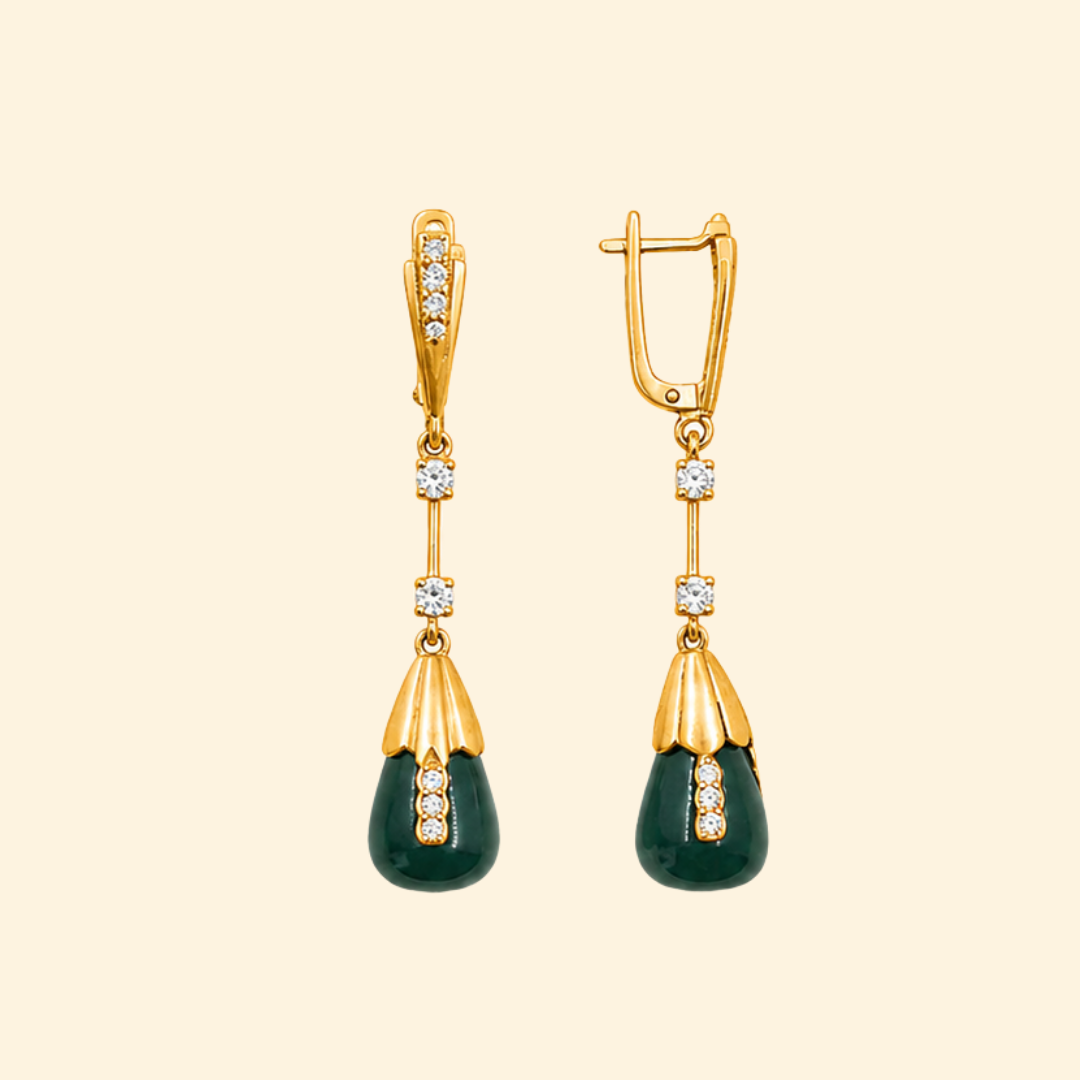 Jade Drop Earrings