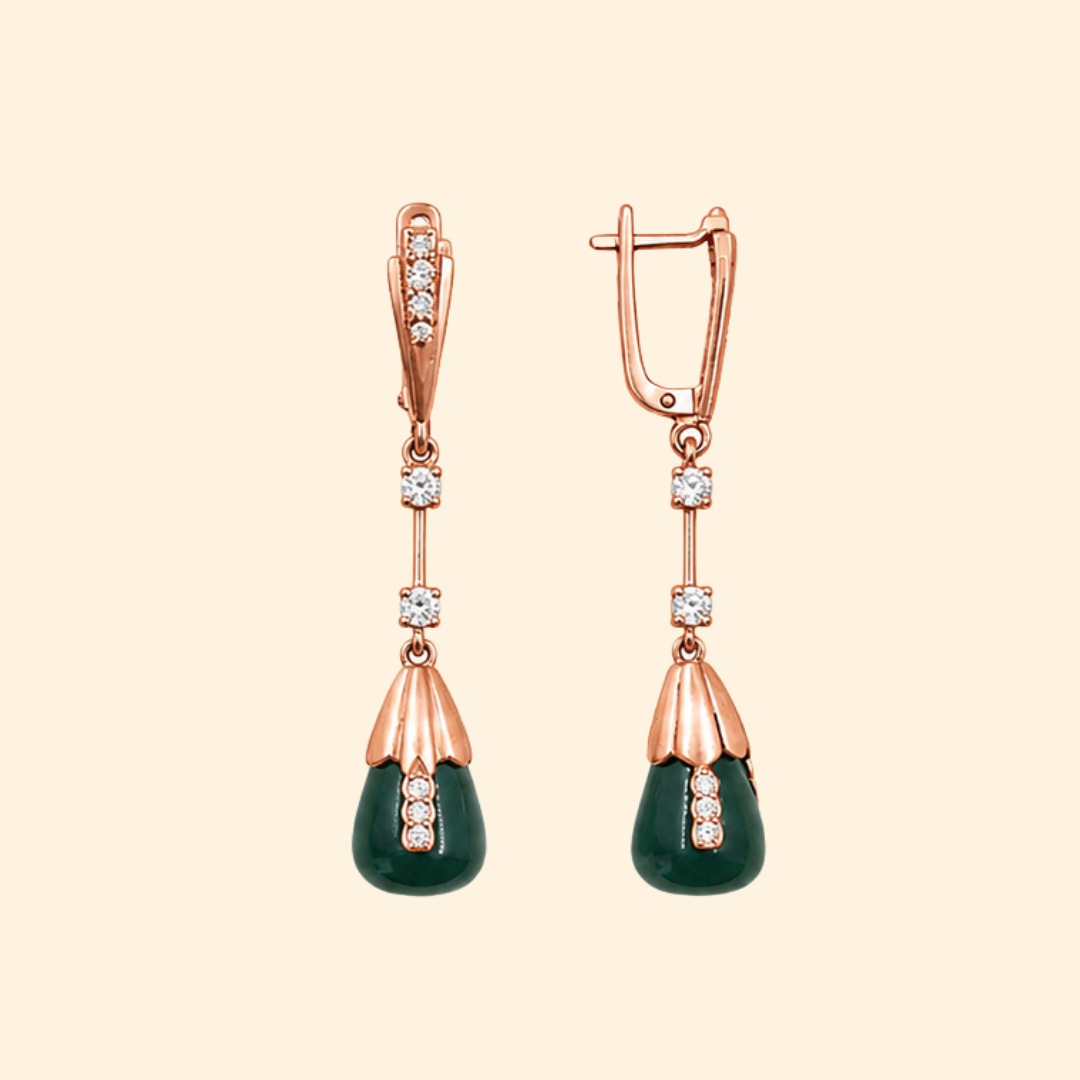 Jade Drop Earrings