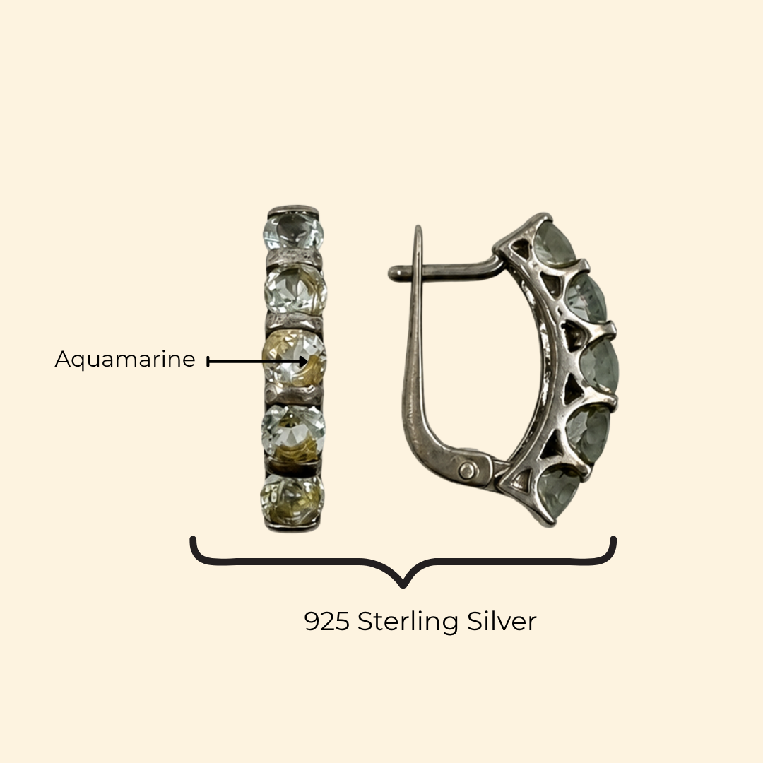 Eternity Aquamarine Earrings