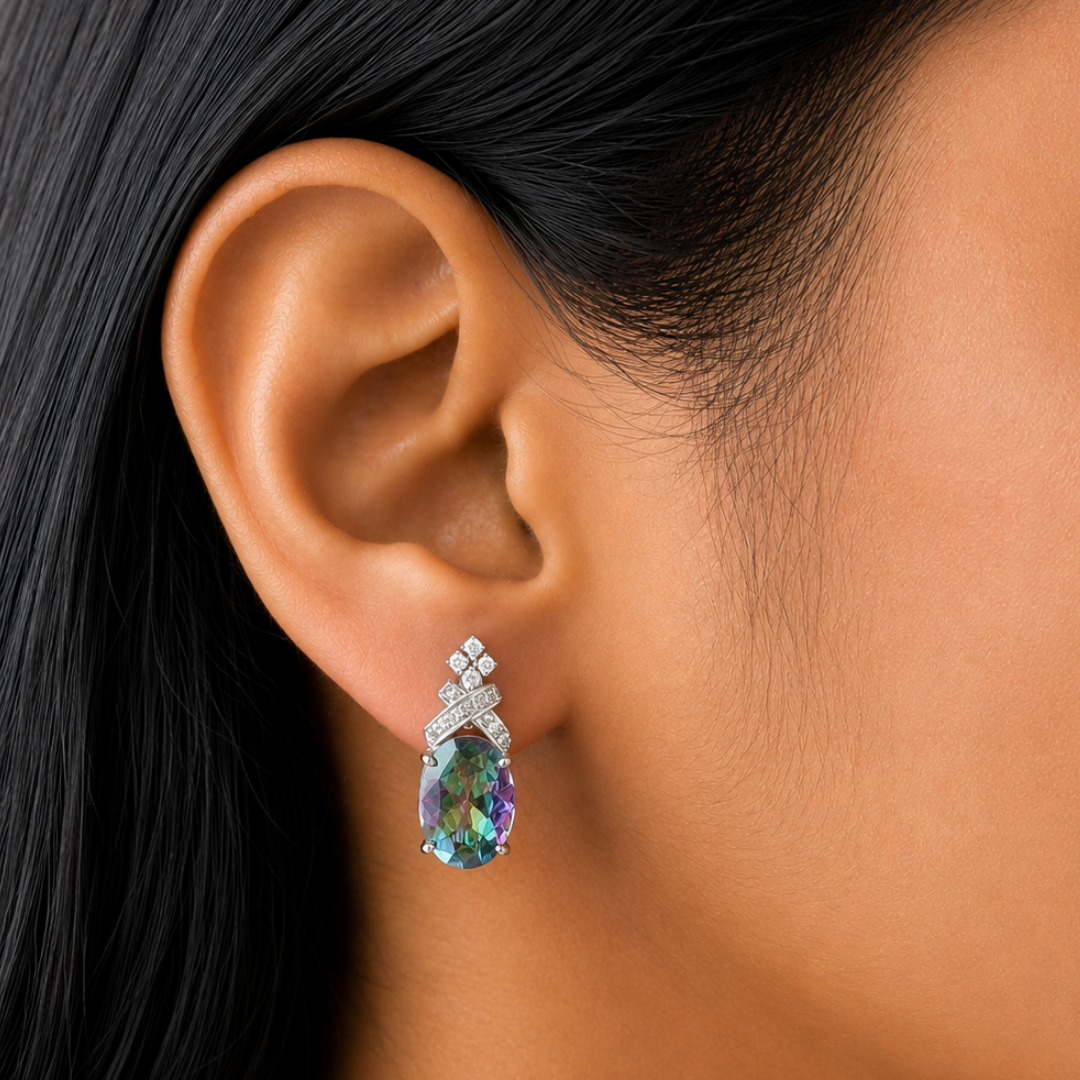 B'Dazzling Earrings in Mystic Quartz