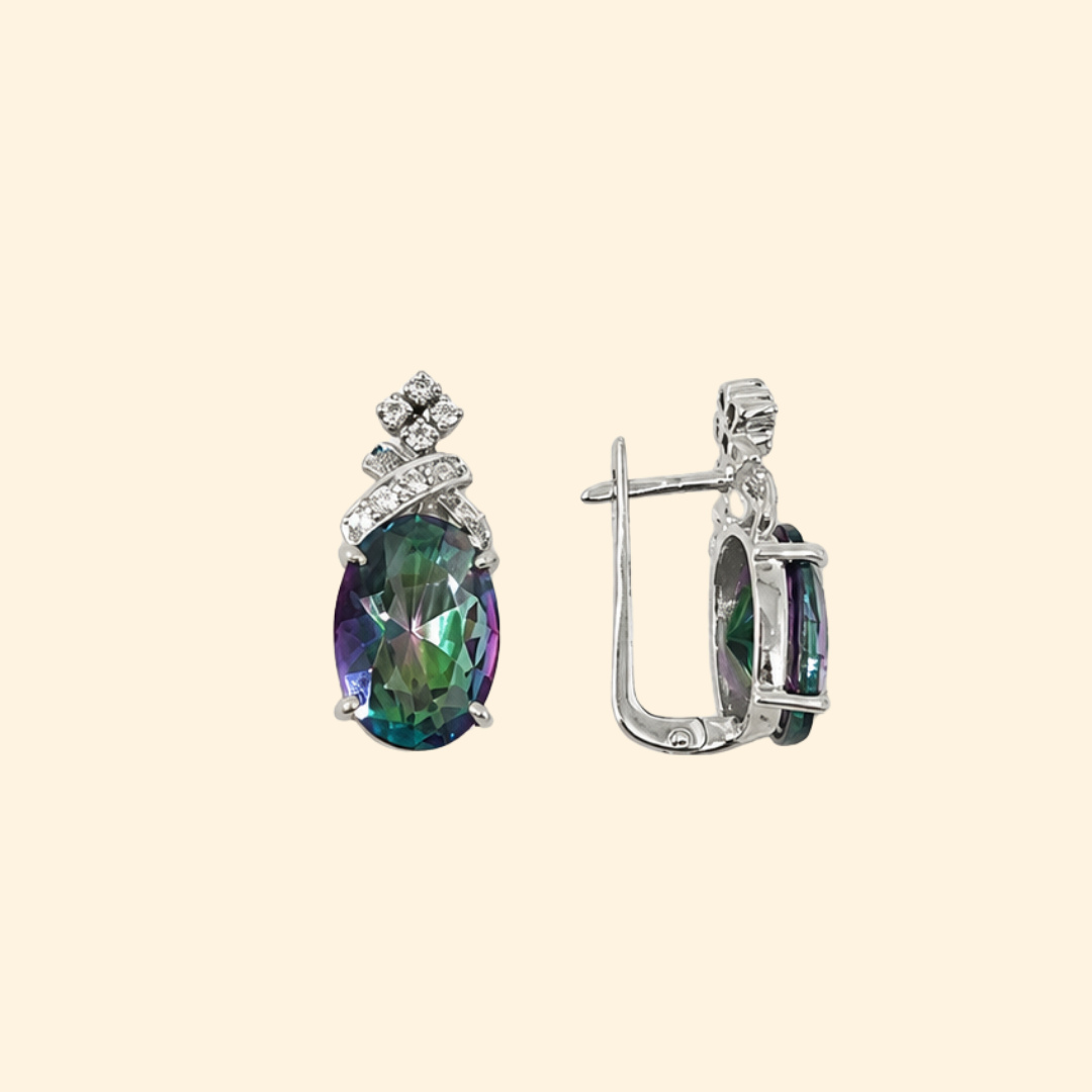 B'Dazzling Earrings in Mystic Quartz