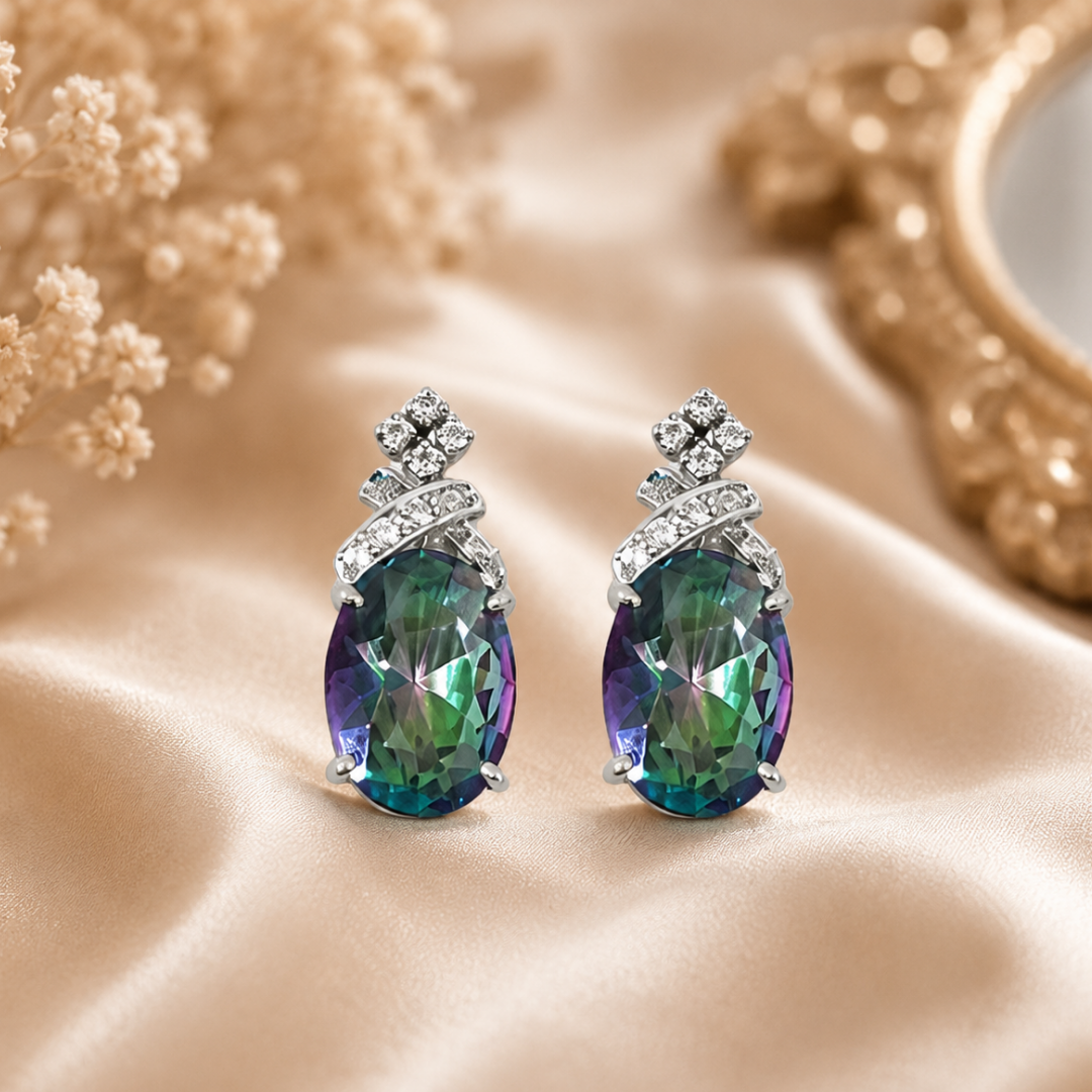 B'Dazzling Earrings in Mystic Quartz