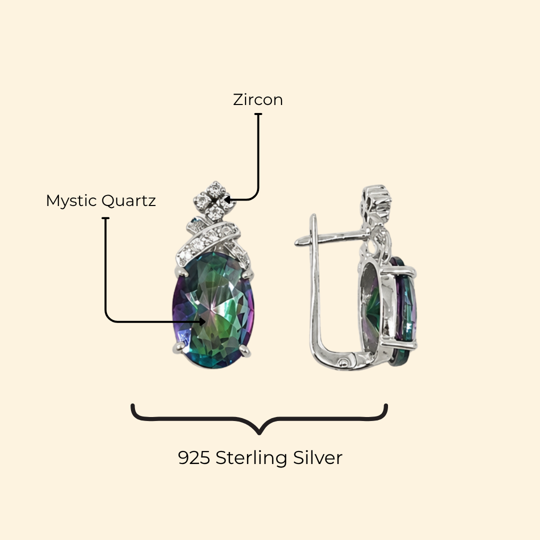 B'Dazzling Earrings in Mystic Quartz