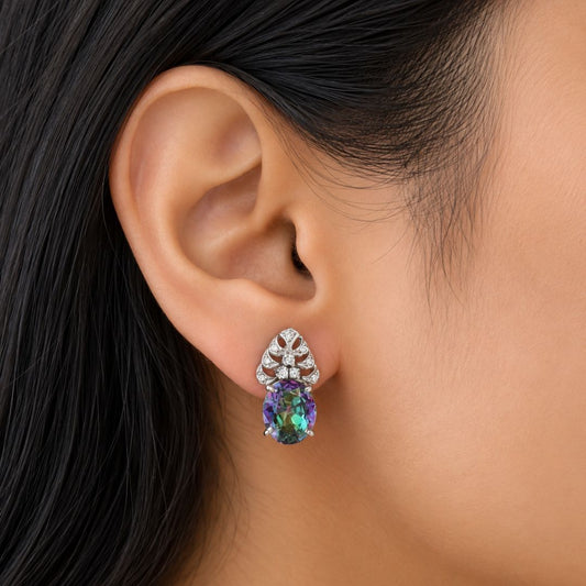 B'dazlling Earrings in Mystic Quartz
