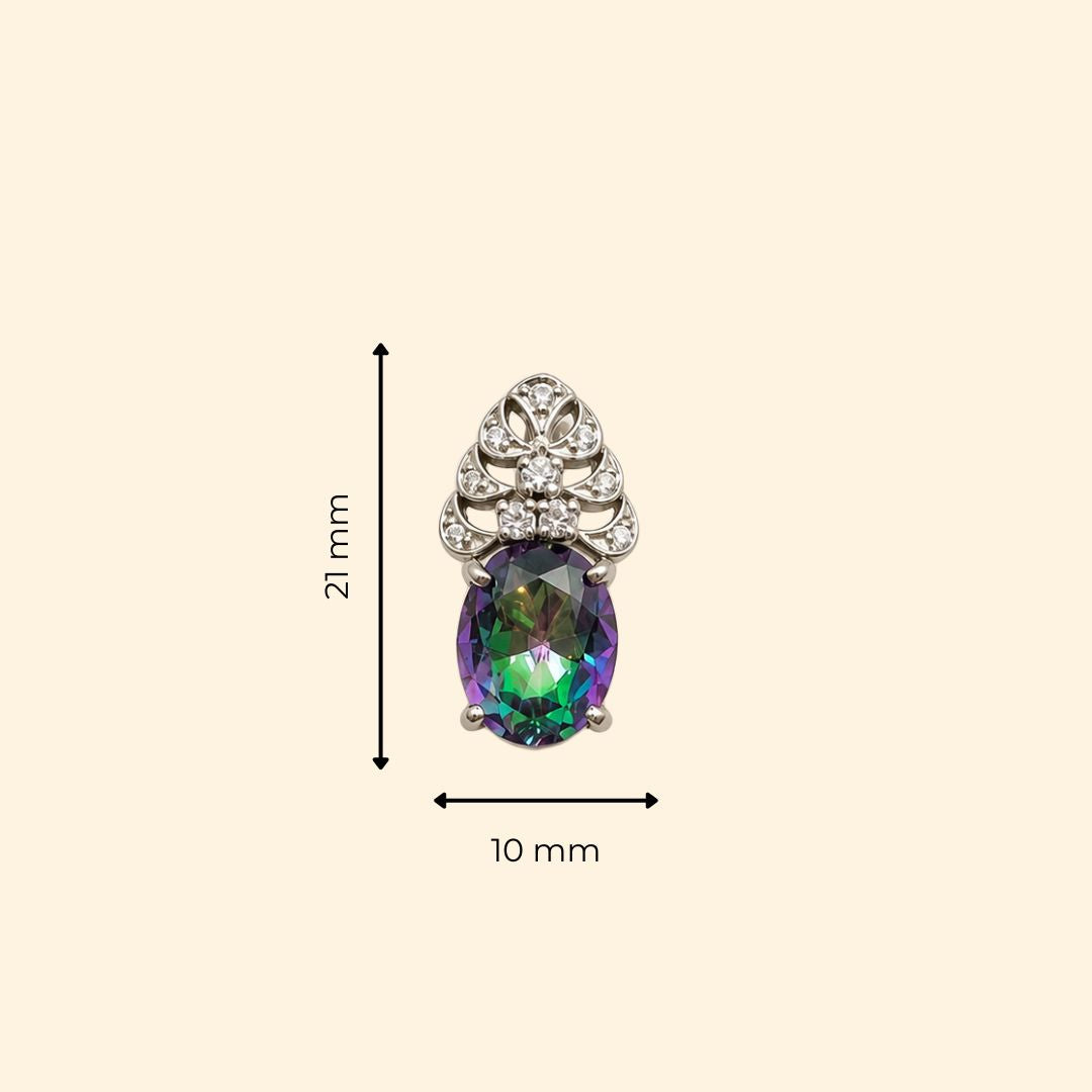 B'dazlling Earrings in Mystic Quartz