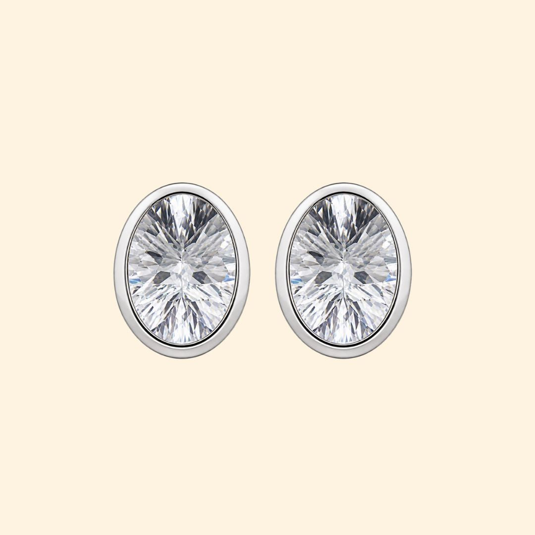 RJ Karishma in Classic Clear Quartz Earrings
