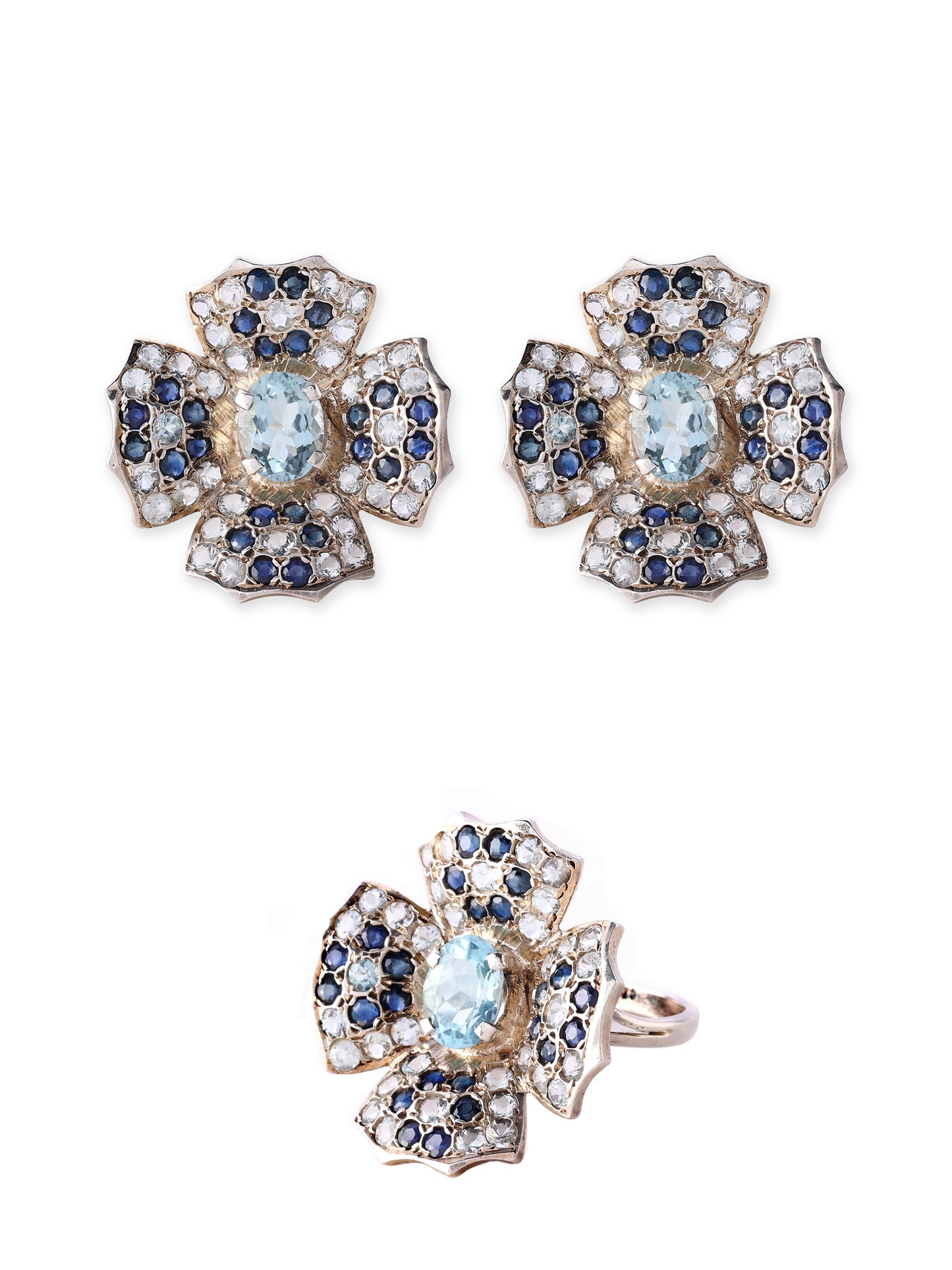 4 Petal Ring & Earring Set