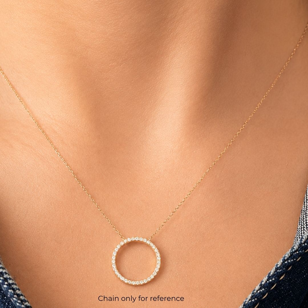 Diamond Eternity Halo Pendant