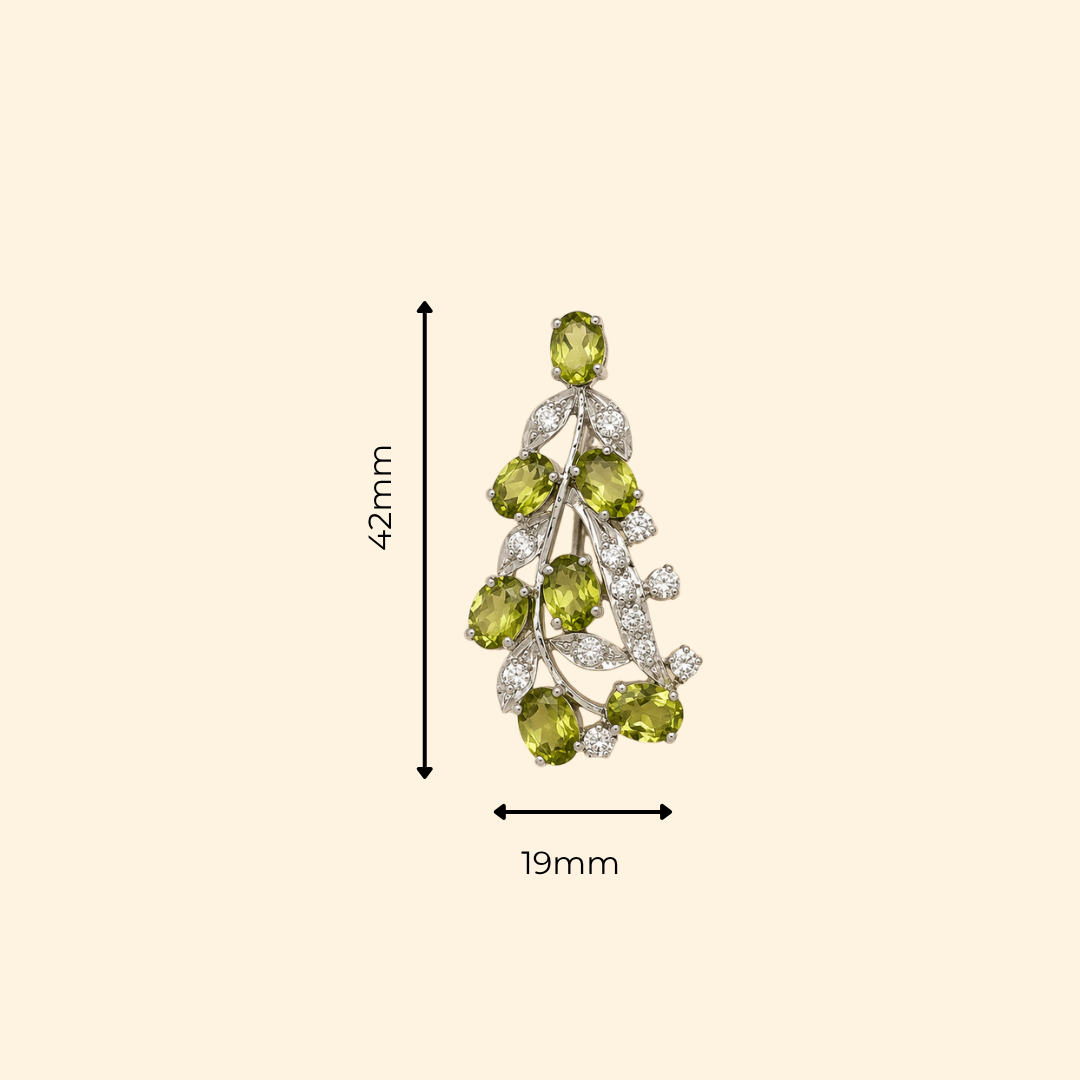 Tulip Earrings in Peridot
