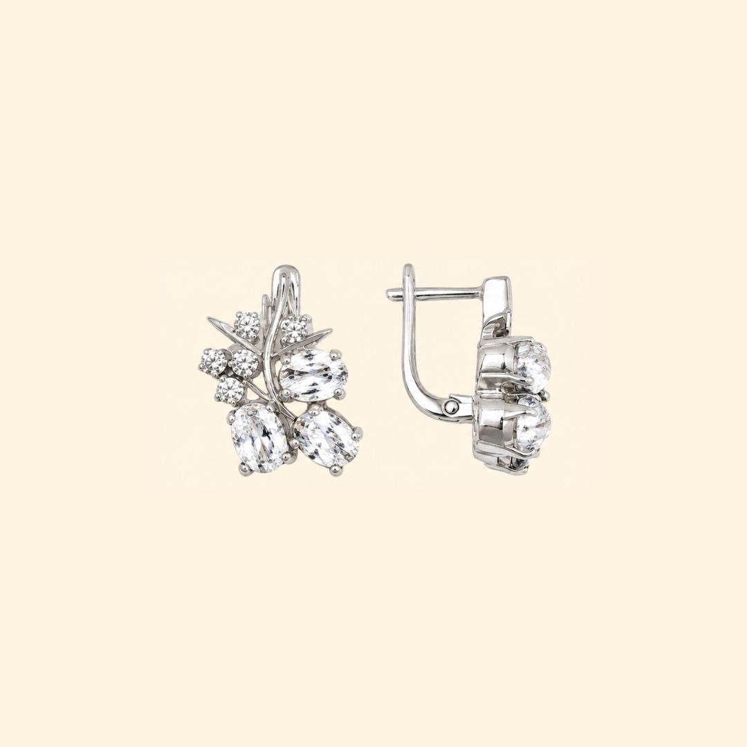 Zirconia Grape Earrings