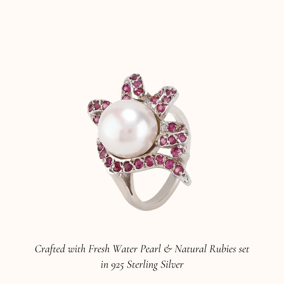 Wildflower Pearl Ring