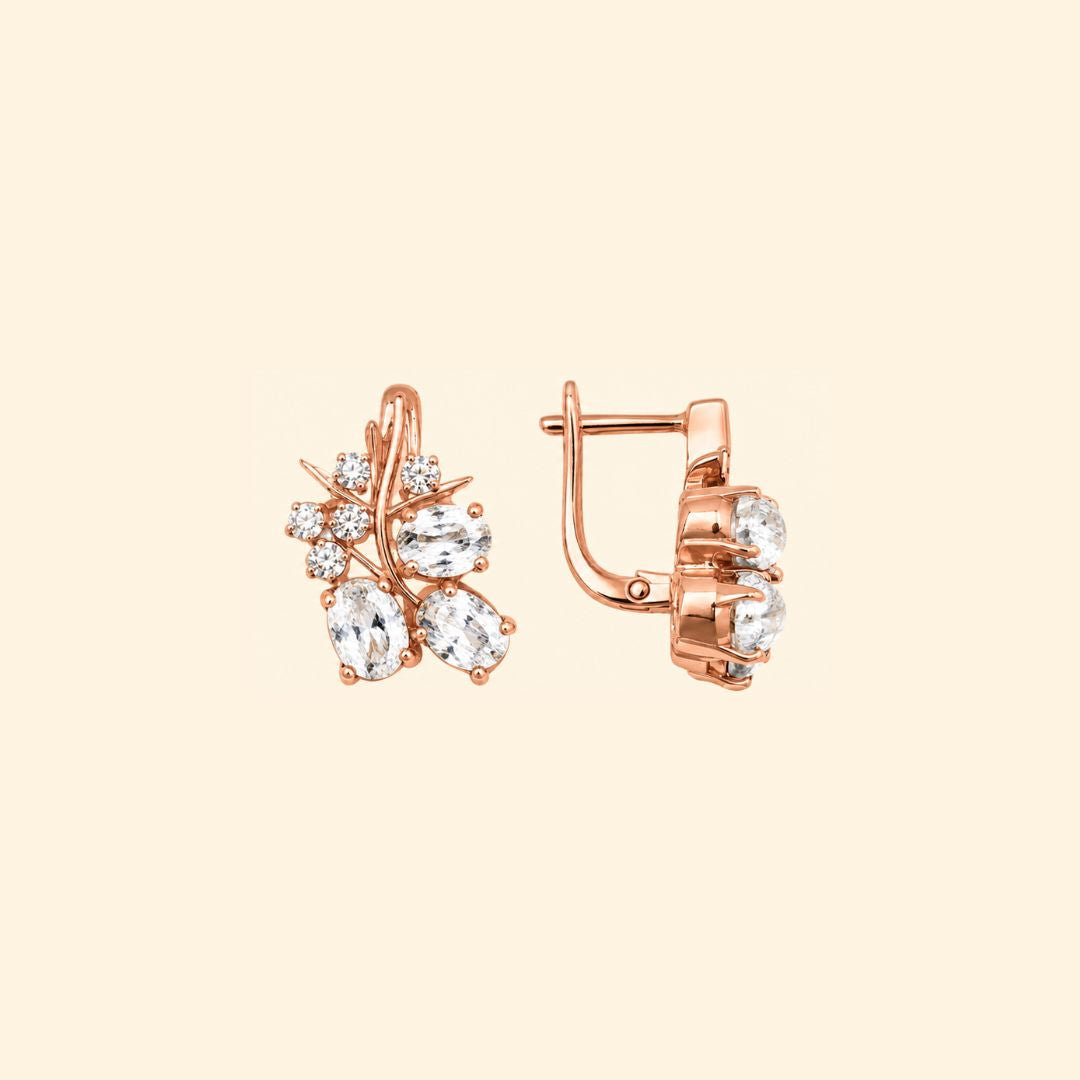 Zirconia Grape Earrings
