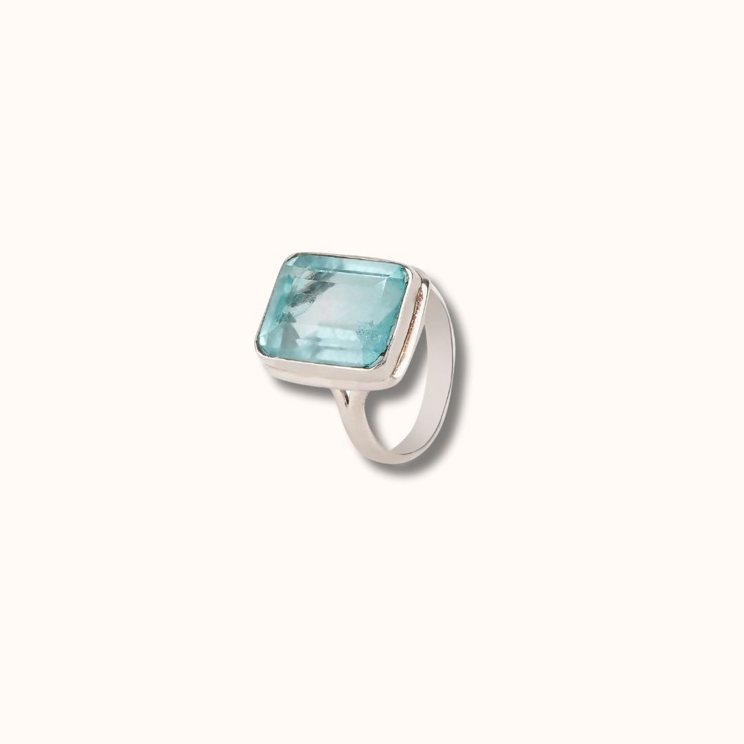 Aqua Quartz Ring