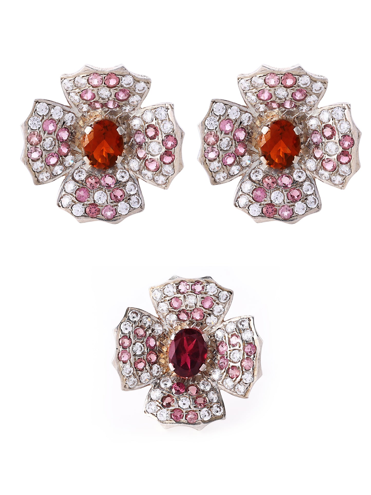 4 Petal Ring & Earring Set