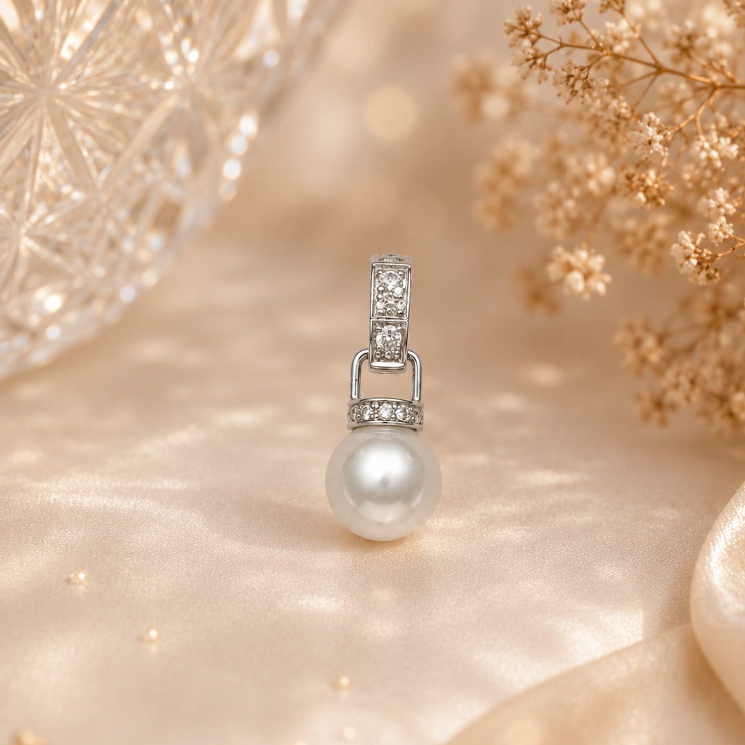 South Sea Pearl Diamond Drop Pendant