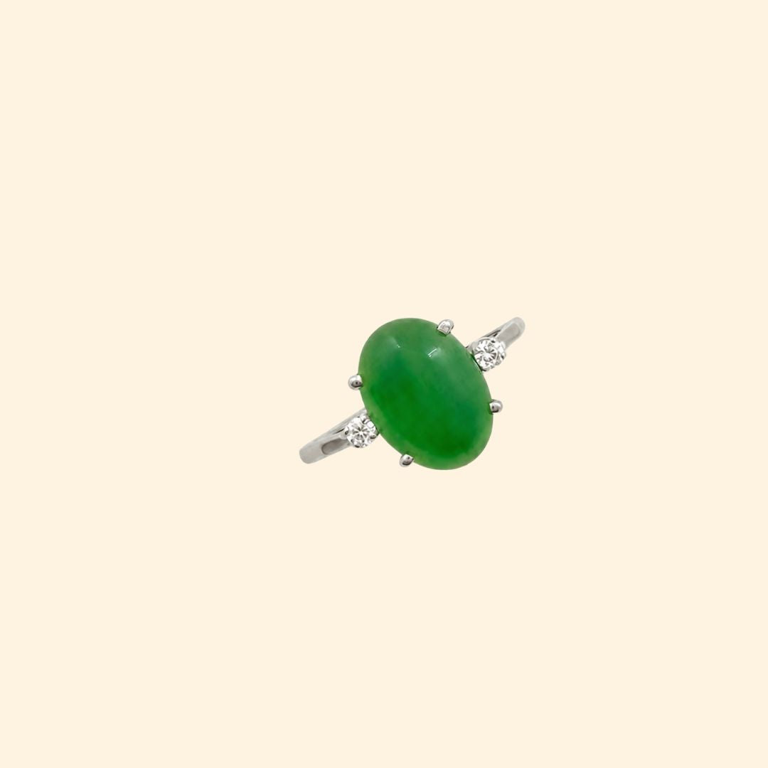Shooting Star Ring in Jade