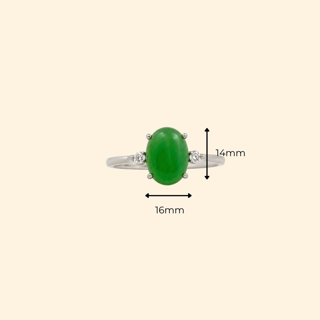 Shooting Star Ring in Jade