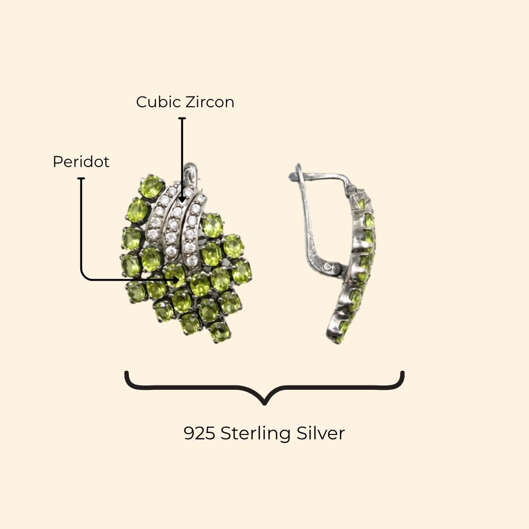 Pavlin Earrings in Peridot