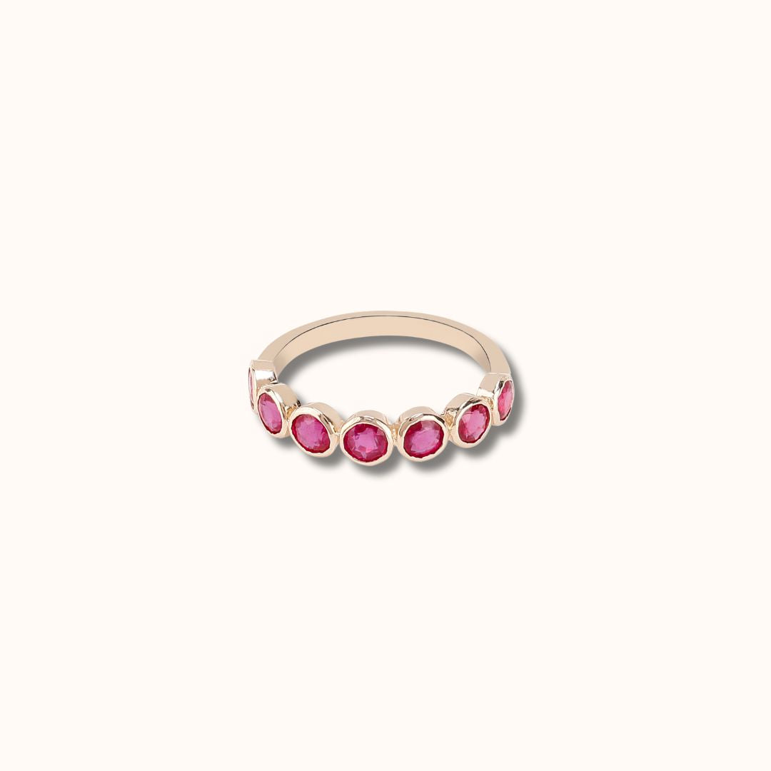 Ruby Bezel Ring