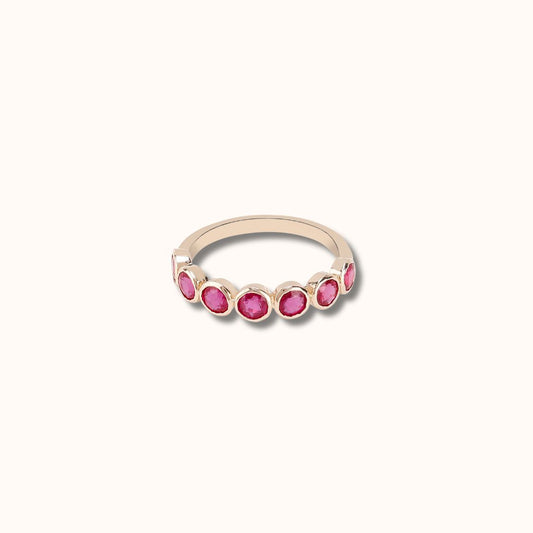 Ruby Bezel Ring