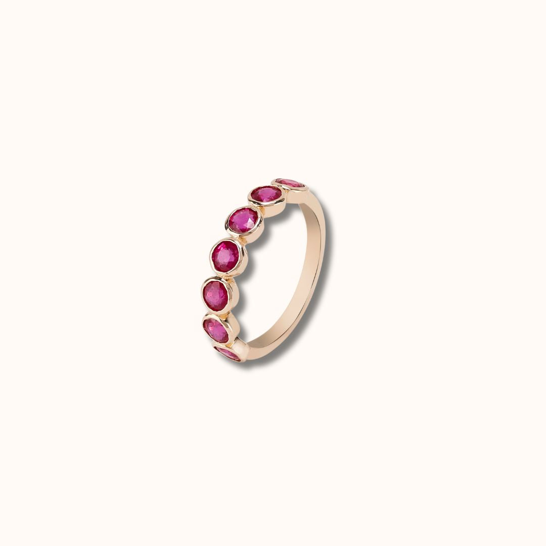 Ruby Bezel Ring