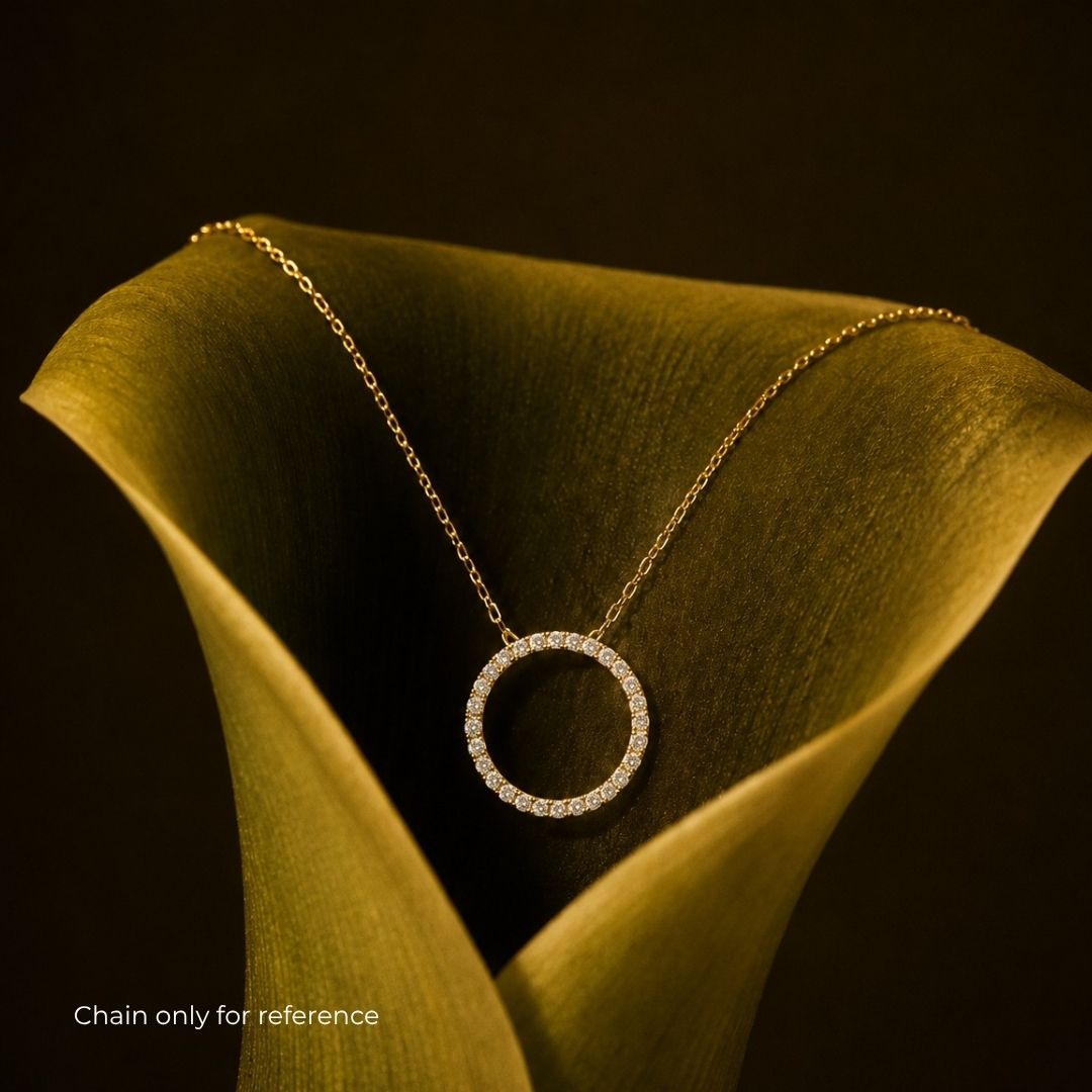 Diamond Eternity Halo Pendant