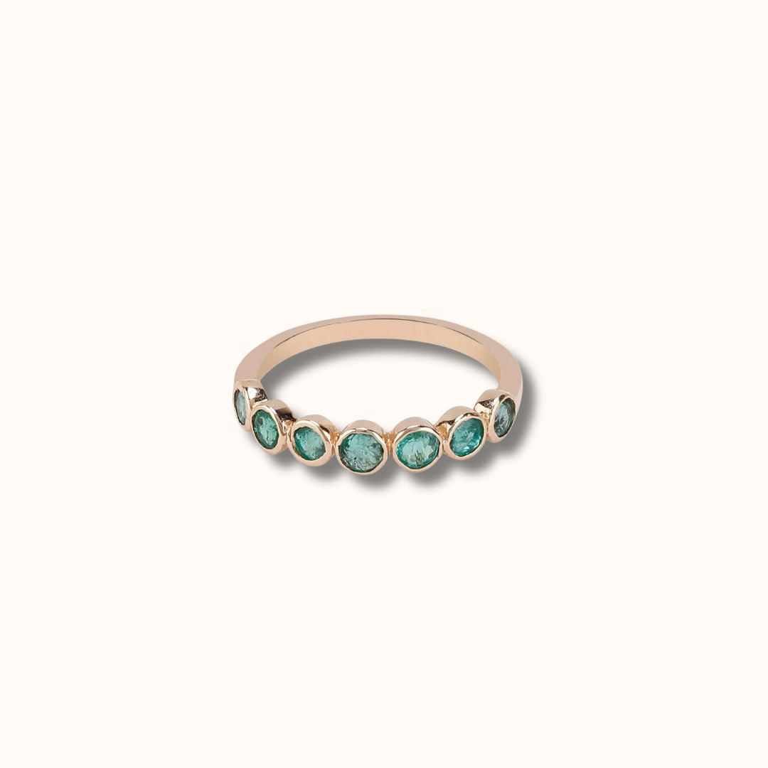 Emerald Bezel Ring