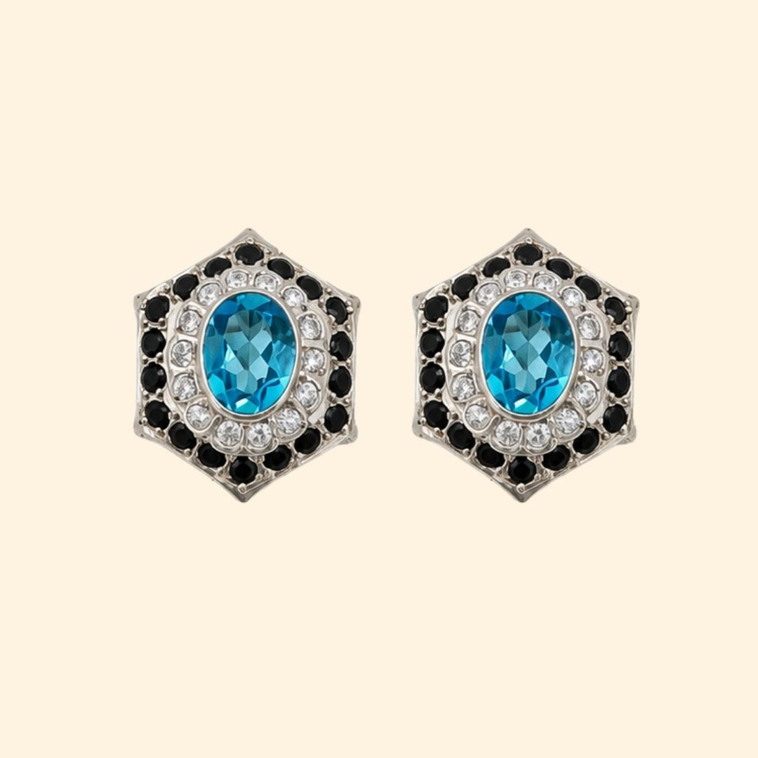 Calandis Earrings in Swiss BT/Spinel