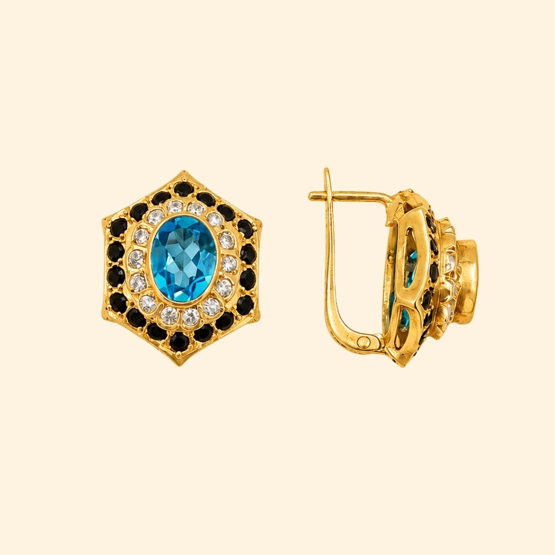 Calandis Earrings in Swiss BT/Spinel