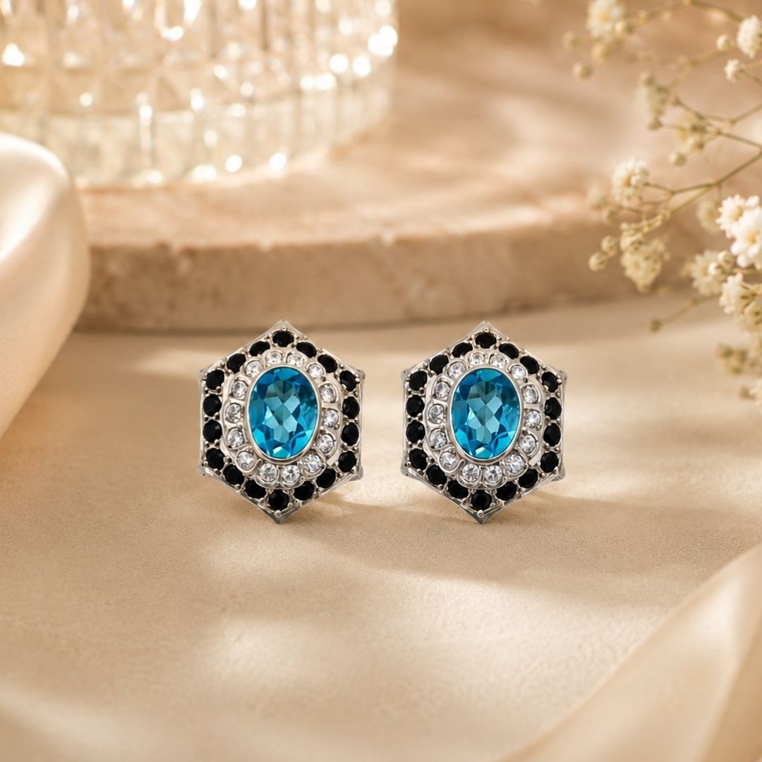 Calandis Earrings in Swiss BT/Spinel