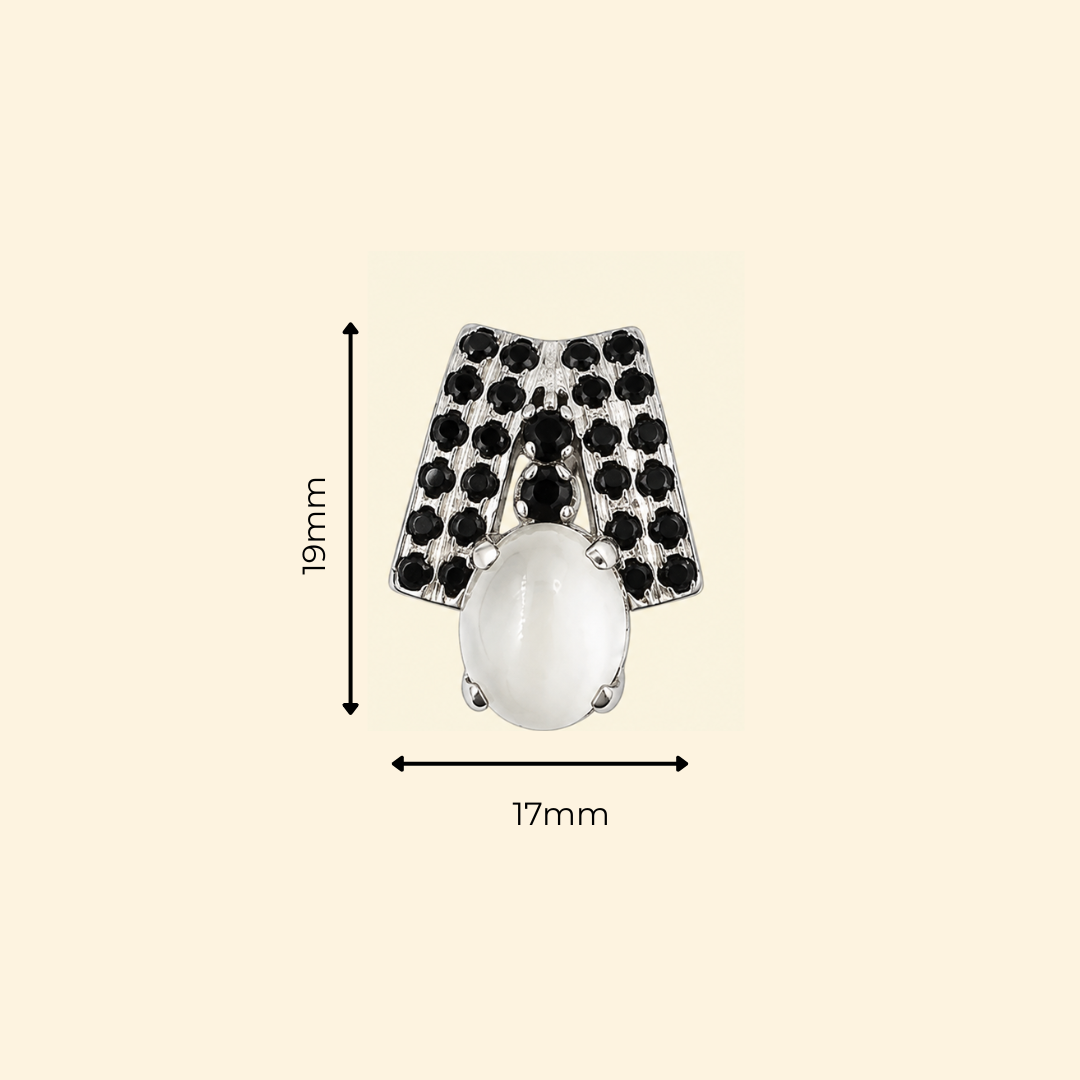 Elegance Cascade in Moonstone Earrings
