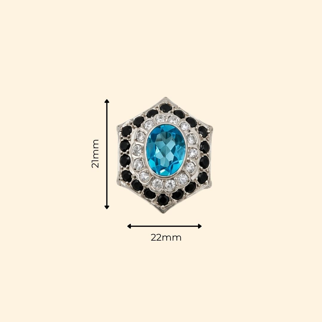 Calandis Earrings in Swiss BT/Spinel